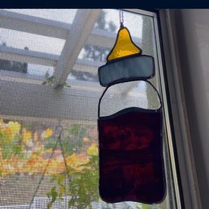 stain glass juice bottle💜